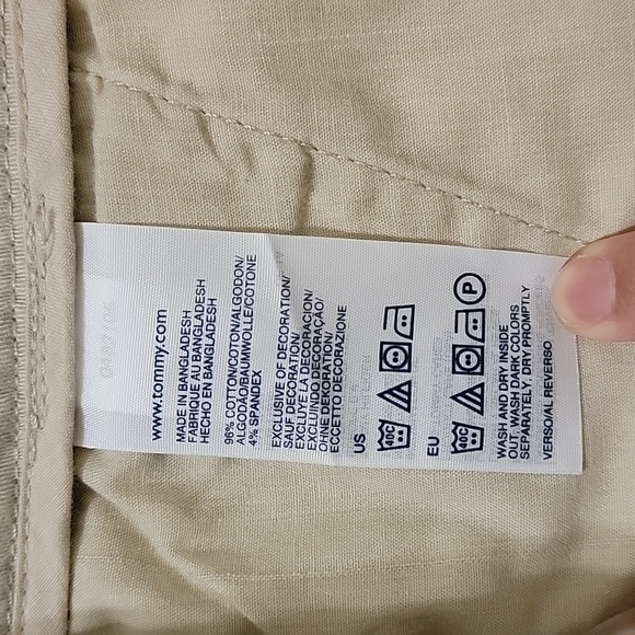Women's Tommy Hilfiger Low Rise Cropped Pants, Khaki, Size 8, NWT - Picture 6 of 10